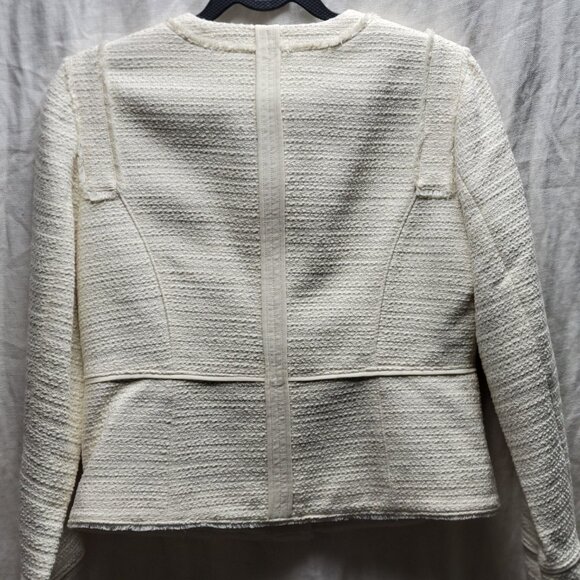 White House Black Market Soft Tweed Military Jacket - NWT - Picture 4 of 10